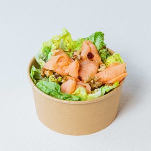 Salad Based Bowl with Smoked Salmon (served cold)