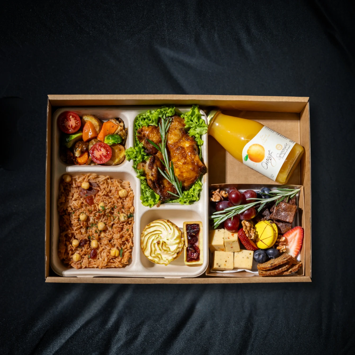 Festive Gourmet Bento - House Special Tarragon Mustard Chicken Bento