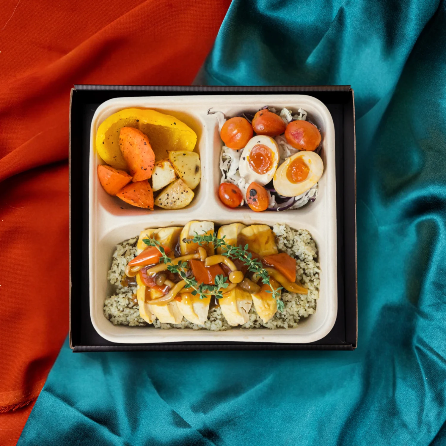 Ankake Tau Kwa with Vegetarian Treasure Rice Bento (VEG)