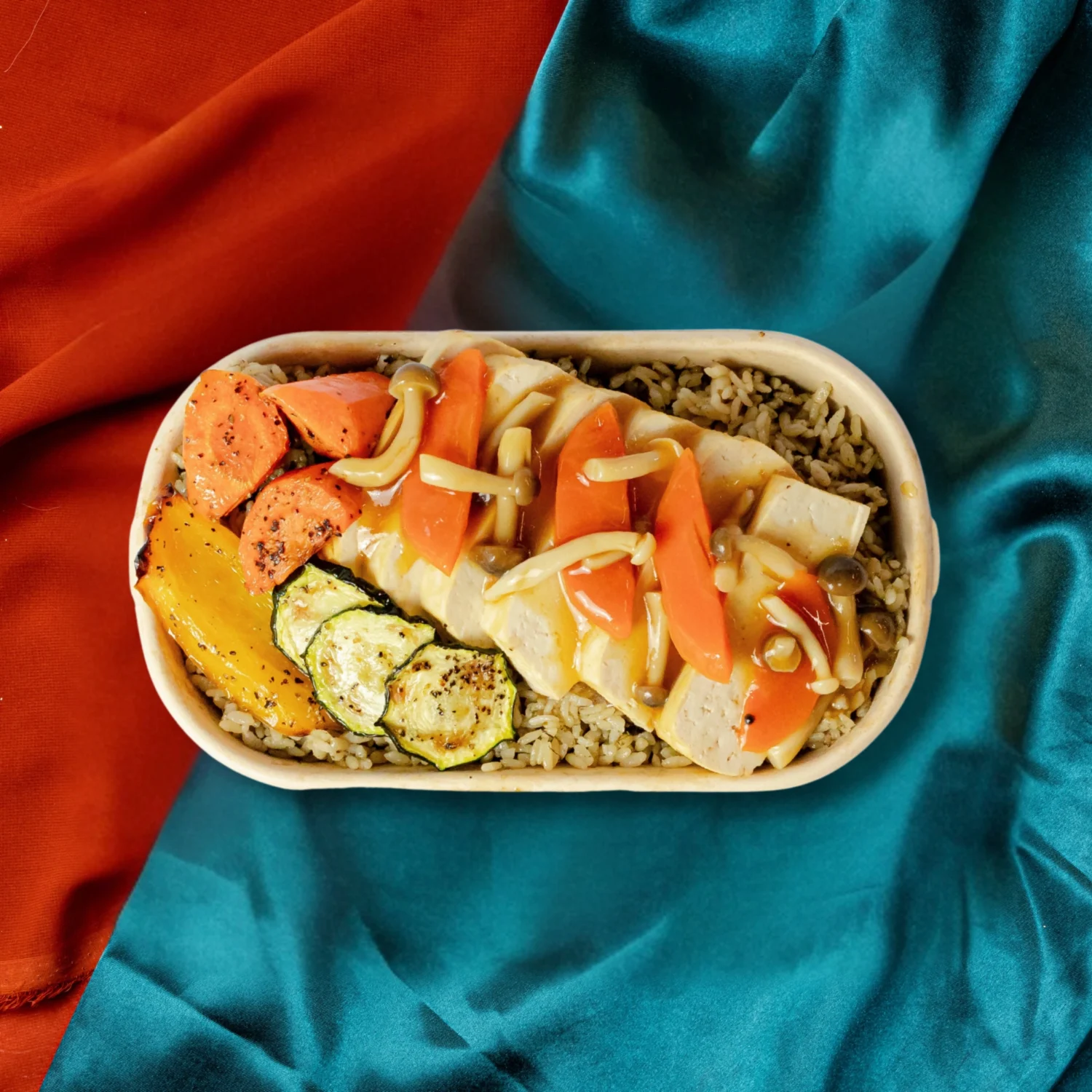 Ankake Tau Kwa with Vegetarian Treasure Rice Bowl (VEG)