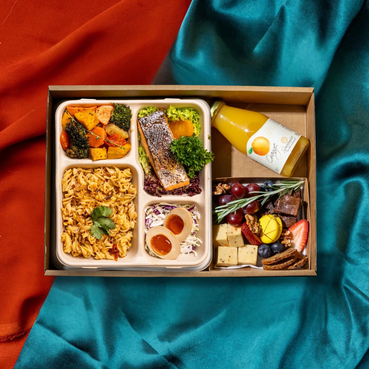 CNY Gourmet Bento - Fortune Kumquat Soy-Glazed Salmon Bento