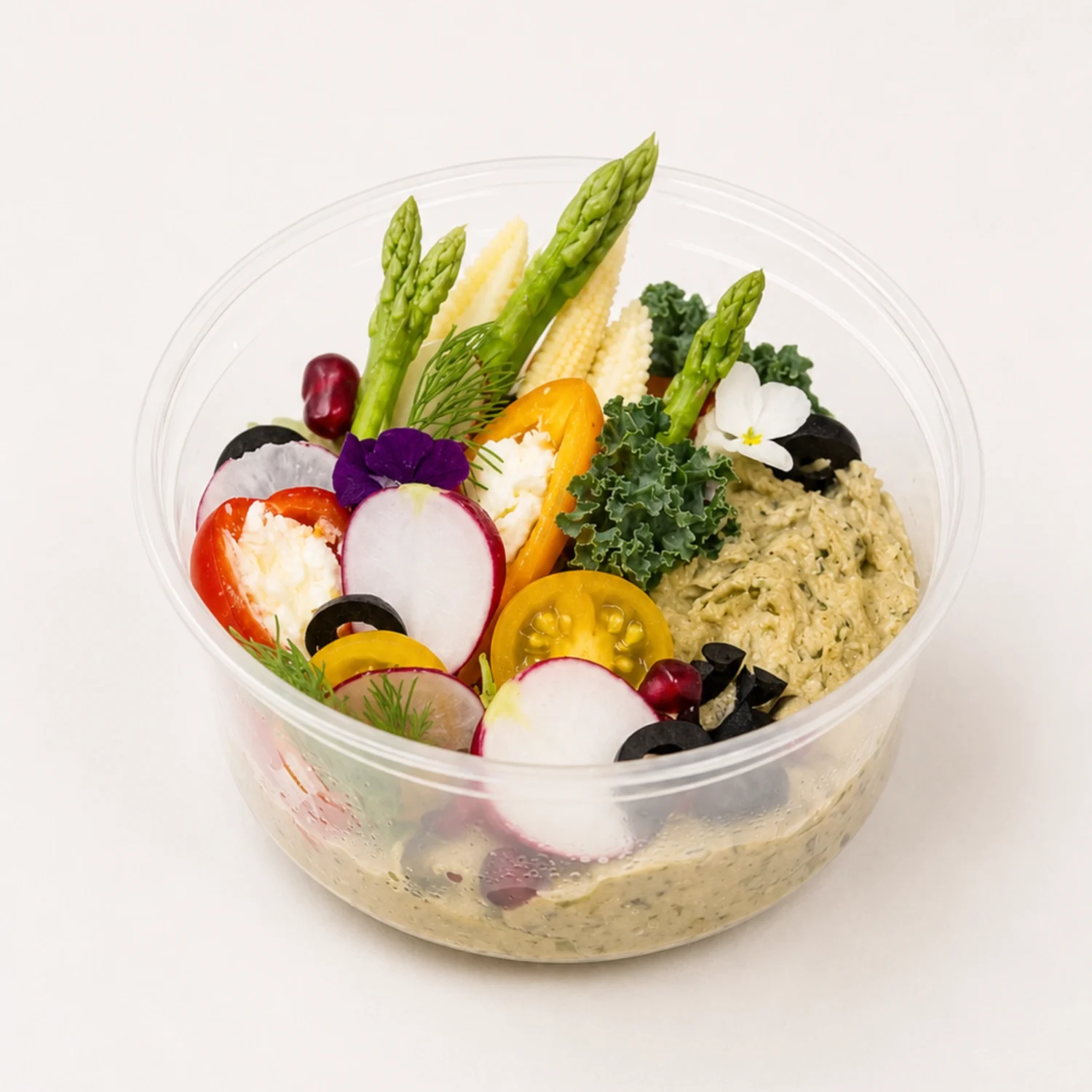Black Olive Hummus & Crudités